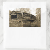 Bedekte brug rechthoekige sticker (Tas)