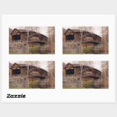 Bedekte brug rechthoekige sticker (Vel)