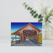 Bedekte brug | Squam River Bridge, Ashland, NH Briefkaart (Staand voorkant)