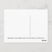 Bedekte brug | Squam River Bridge, Ashland, NH Briefkaart (Achterkant)