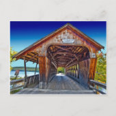 Bedekte brug | Squam River Bridge, Ashland, NH Briefkaart (Voorkant)