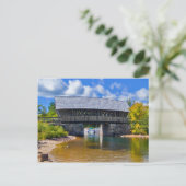 Bedekte brug | Squam River Bridge, Ashland, NH Briefkaart (Staand voorkant)