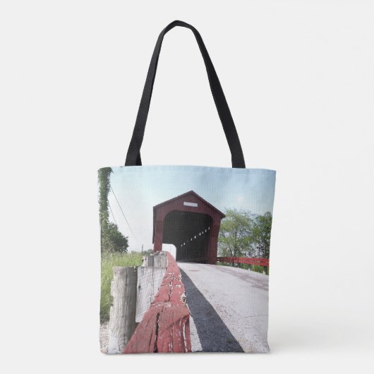 Bedekte brug tote bag (Achterkant)
