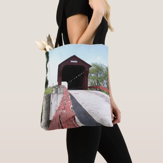 Bedekte brug tote bag (Dichtbij)