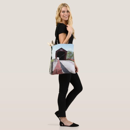 Bedekte brug tote bag (Op model)