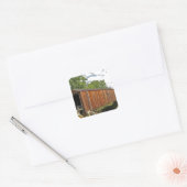 Bedekte brug vierkante sticker (Envelop)