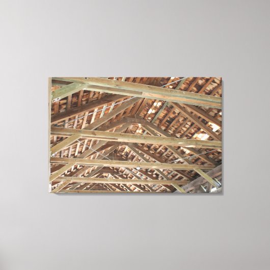 Bedekte brugdoek binnenzijde canvas afdruk (Voorkant)