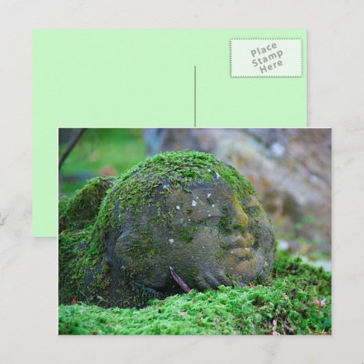 Bedekte Japanse tempelbeeld Briefkaart (Voorkant / Achterkant)