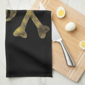 Bedekte schedel theedoek (Quarter Fold)