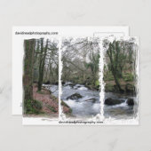 Bedekte stroom briefkaart (Voorkant / Achterkant)