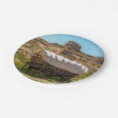 Bedekte Wagon op Scotts Bluff National Monument Papieren Bordje (Gekanteld)