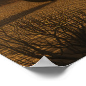 Bedekte Wagon op zonsondergang - GROTE AFdruk Poster (Hoek)