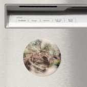 Bedelaarsbrug, Glaisdale - Watercolourkunst Magneet (Insitu (Vaatwasser))