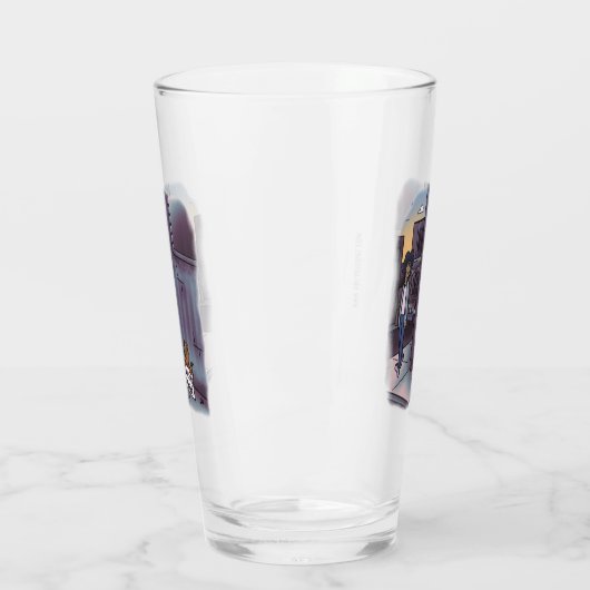 bedelen kat bier glas (Links)