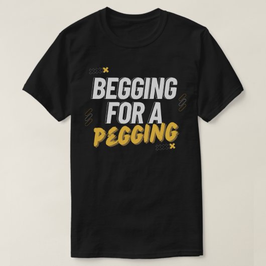 Bedelen voor een pegging t-shirt (Design voorkant)
