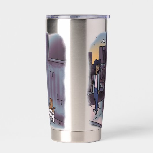 bedelkat geïsoleerde tumbler drinkbeker (Links)