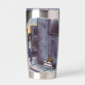 bedelkat geïsoleerde tumbler geïsoleerde drinkbeker (Voorkant)