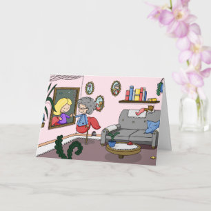 Bedenk dat je thuis mermaïde groet voedt kaart