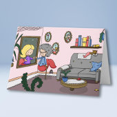 Bedenk dat je thuis mermaïde groet voedt kaart