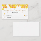 Bedenk eens hoeveel kisses brudal game informatiekaartje (Voorkant / Achterkant)