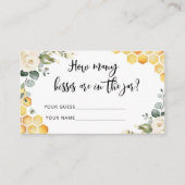 Bedenk eens hoeveel kisses brudal game informatiekaartje (Voorkant)