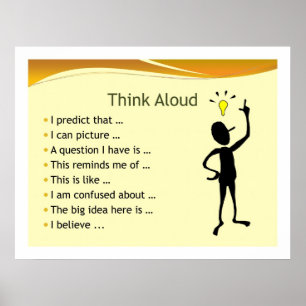 Bedenk hardop poster