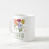 Bedenk hoe de wilde bloemen groeien Mok (Voorkant links)