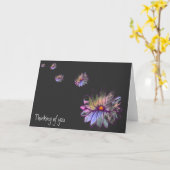 Bedenk je bloem... kaart (Gele Bloem)