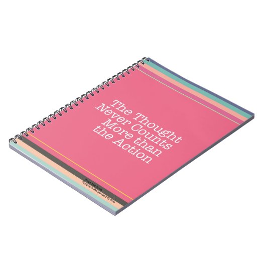 Bedenk nooit meer dan acties voor notebooks notitieboek (Linkerzijde)