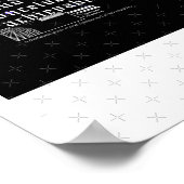 Bedenk Sticker bereiken Poster (Hoek)