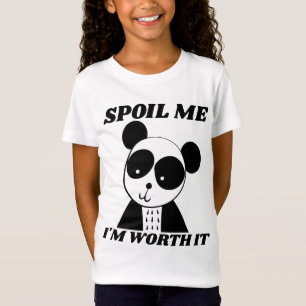 Bederf me PANDA BEER MEISJES T-SHIRTS