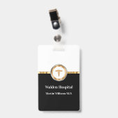 Bedesmedewerker van een Kwalitatief Medisch Centru Badge (Voorzijde met clip)