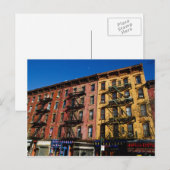 Bedford Ave. Briefkaart gebouwen (Voorkant / Achterkant)