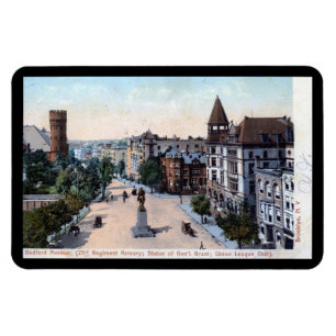 Bedford Ave., Brooklyn, NY 1906  Briefkaart Magneet