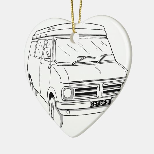 Bedford CF1 Keramisch Ornament (Links)