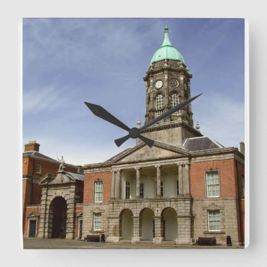 Bedford Clock Tower, Dublin Castle, Ierland Vierkante Klok (Voorkant)