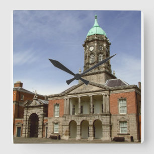 Bedford Clock Tower, Dublin Castle, Ierland Vierkante Klok