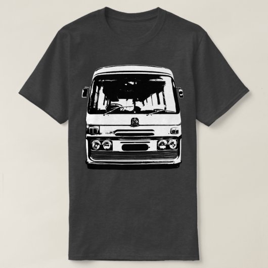 Bedford jaren 70 Britse klassiek coach monoblock z T-shirt (Design voorkant)