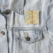Bedford, New York 2 Vierkante Button 5,1 Cm (In situ)