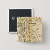 Bedford, New York 2 Vierkante Button 5,1 Cm (Voorkant /achterkant)
