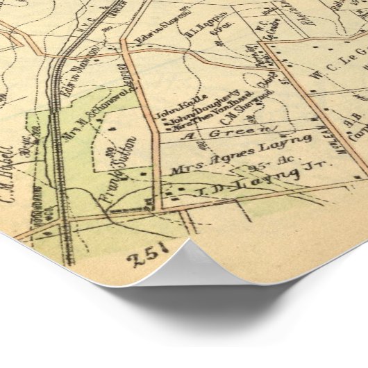 Bedford, New York 4 Poster (Hoek)