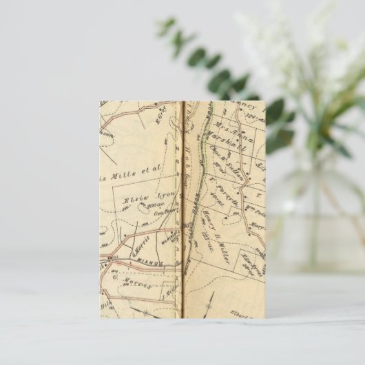 Bedford, New York Briefkaart (Staand voorkant)