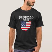 Bedford Ohio USA State America Travel Ohioan Premi T-shirt (Voorkant)