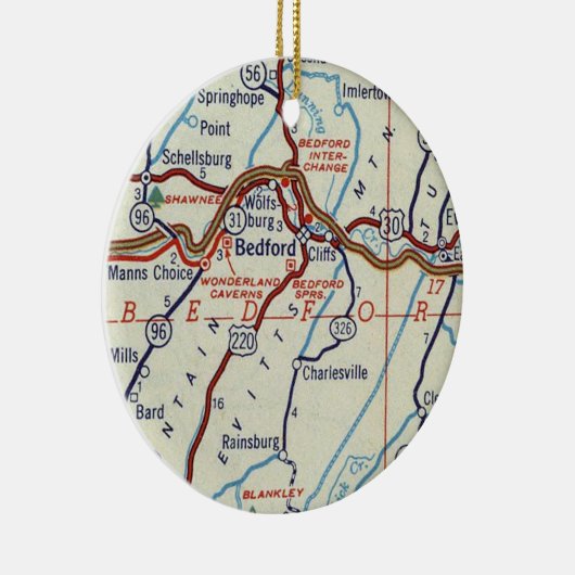 Bedford PA Keramisch Ornament (Rechts)