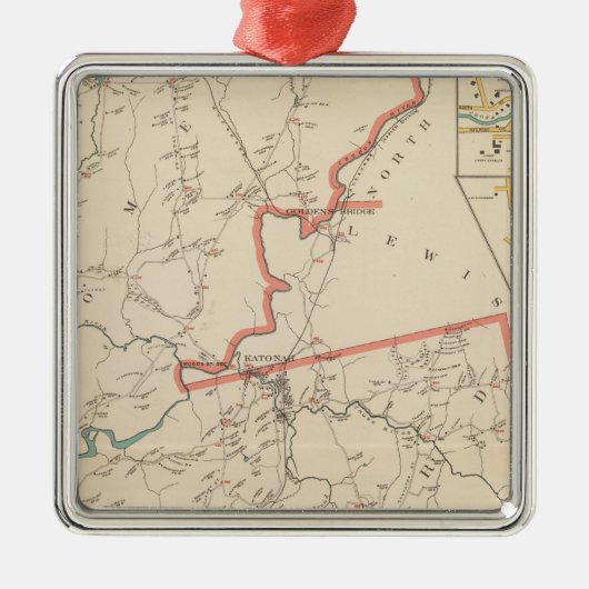Bedford, Somers Metalen Ornament (Voorkant)