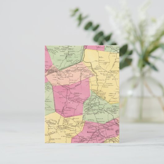 Bedford, Town Briefkaart (Staand voorkant)