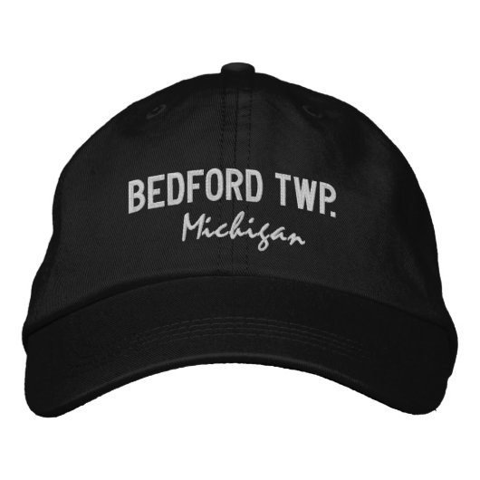 Bedford Twp. Michigan Embroidered Baseball Hat Geborduurde Pet (Voorkant)