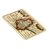 Bedfordshire County England Oude antiquarische kaa Magneet (Rechterzijde)