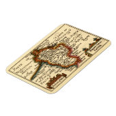 Bedfordshire County England Oude antiquarische kaa Magneet (Linkerzijde)