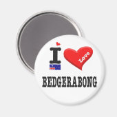 BEDGERABONG - I Love Magneet (Voorkant / Achterkant)